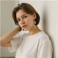 Ohrringe Mandile 1922 Dame Cammei  in Silber Conchiglia 2MORCM33 - 2MORCM33